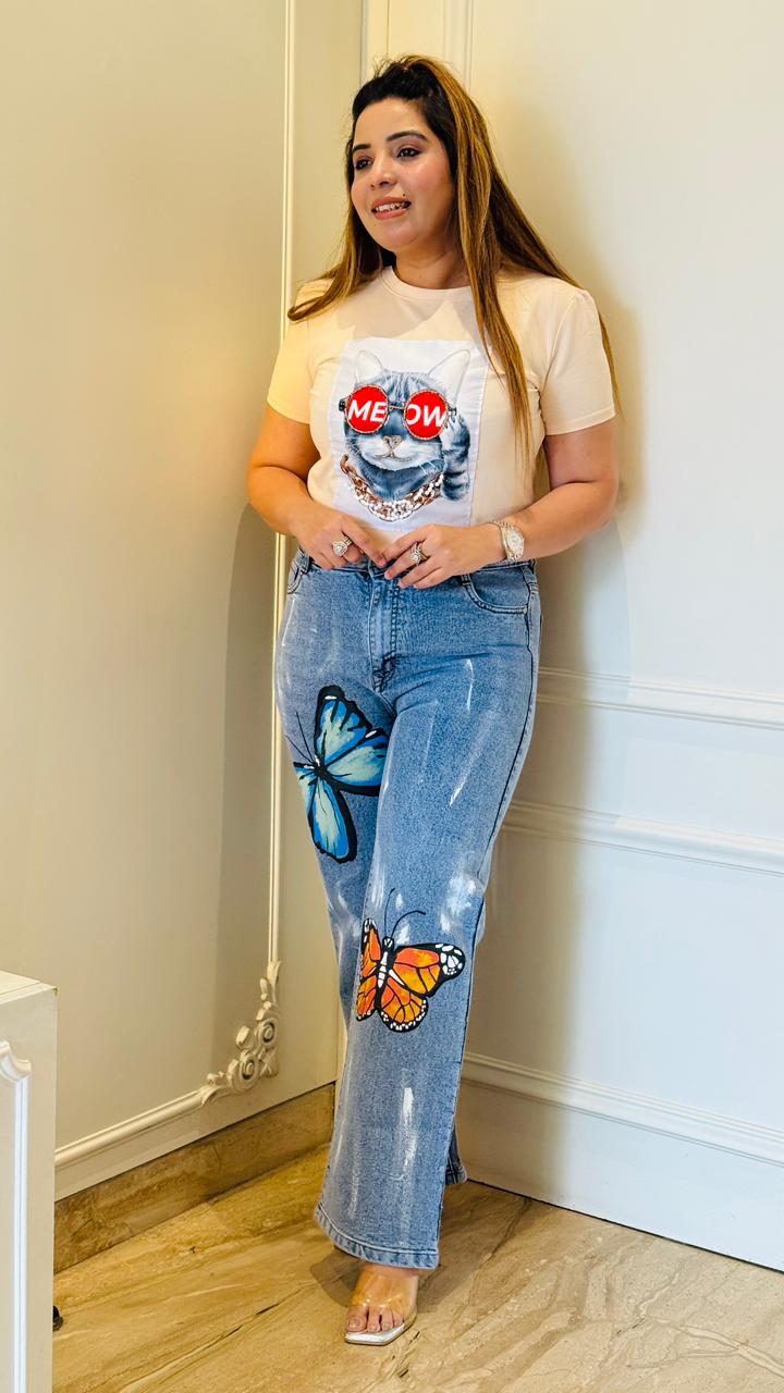 Reeva Denim Style- Blue, Navy